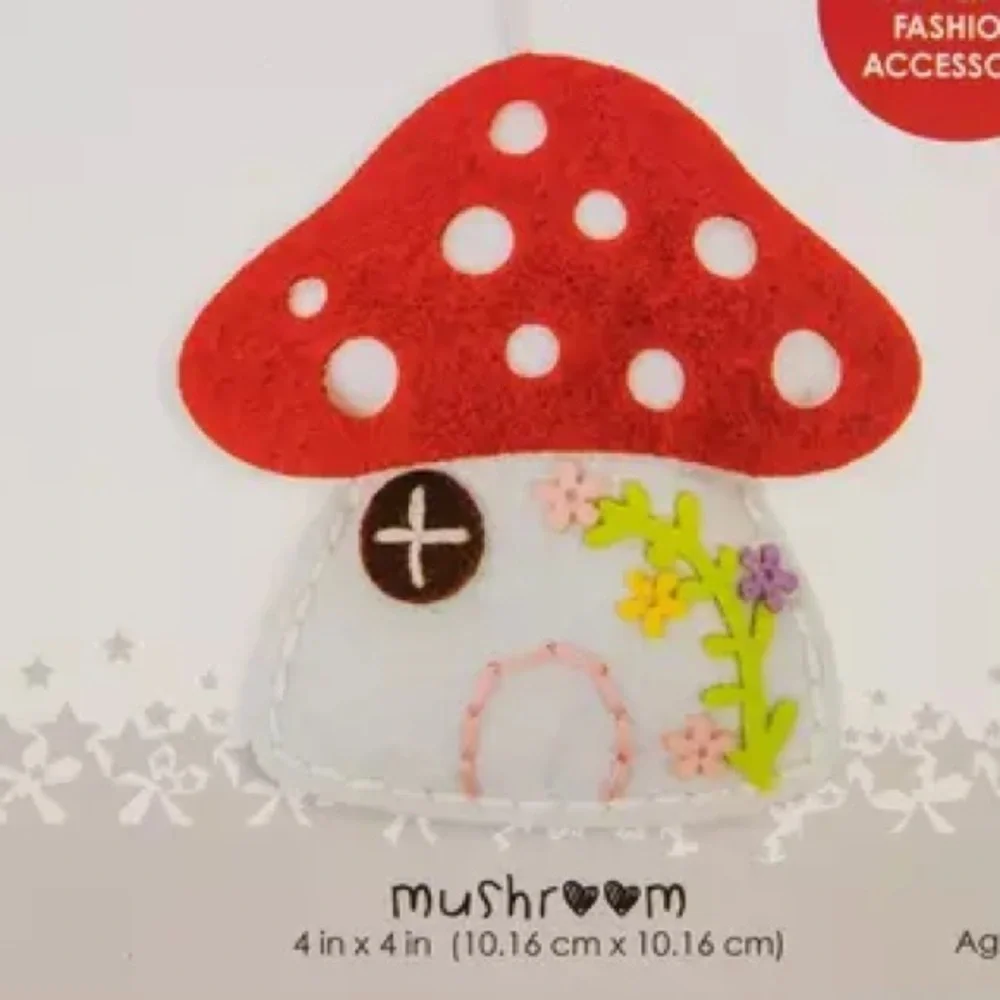 Needle Creations Felt Friends Mushroom Ornament Kit